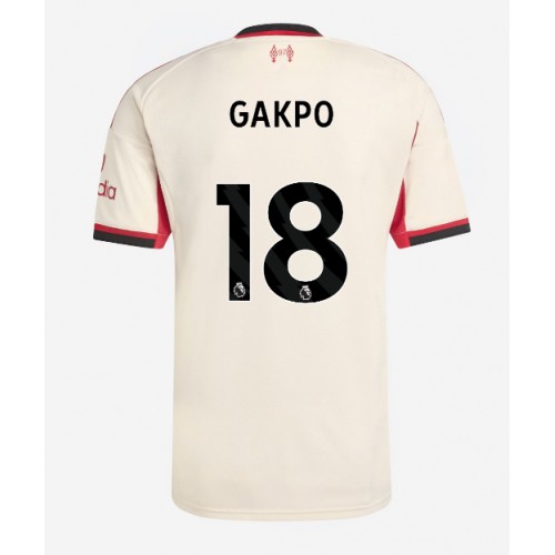 Liverpool Cody Gakpo #18 Seconda Maglia 2025-26 Manica Corta Liverpool Cody Gakpo #18 Seconda Maglia 2025-26 Manica Corta